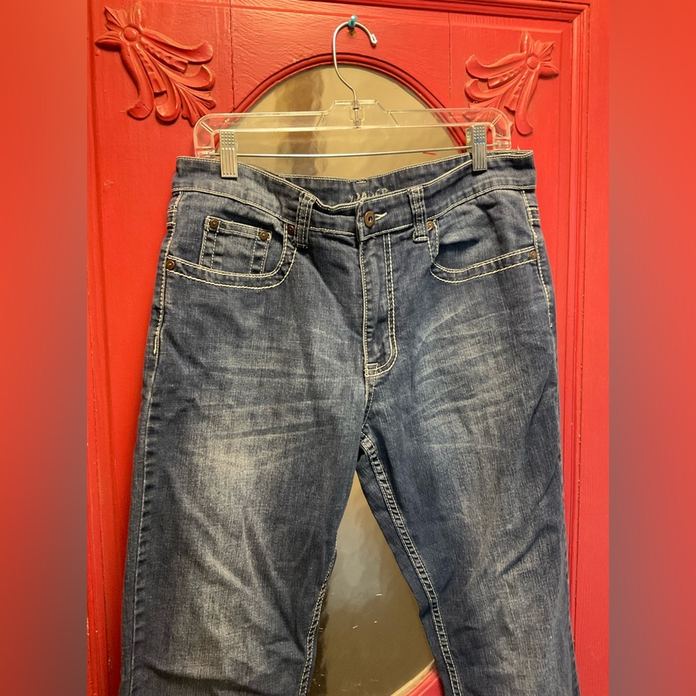 Flypaper male jeans Y2K bootcut embroidered back pockets - Picture 3 of 8
